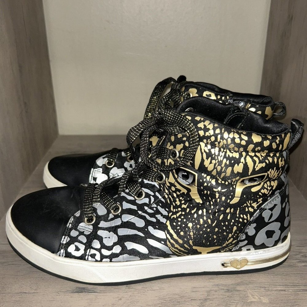 Skechers Girl's Shoutouts Spots on Spots High Top Sneakers Size 1.5